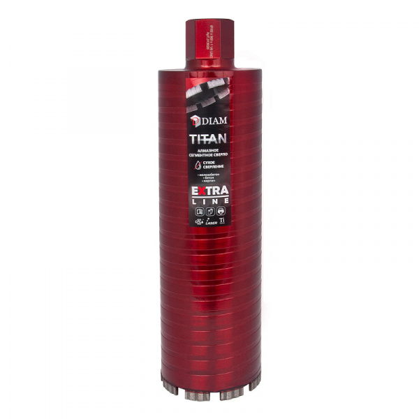 Сверло алмазное сегментное САСС 25x300х1x1,1/4UNC Extra Line Titan DIAM
