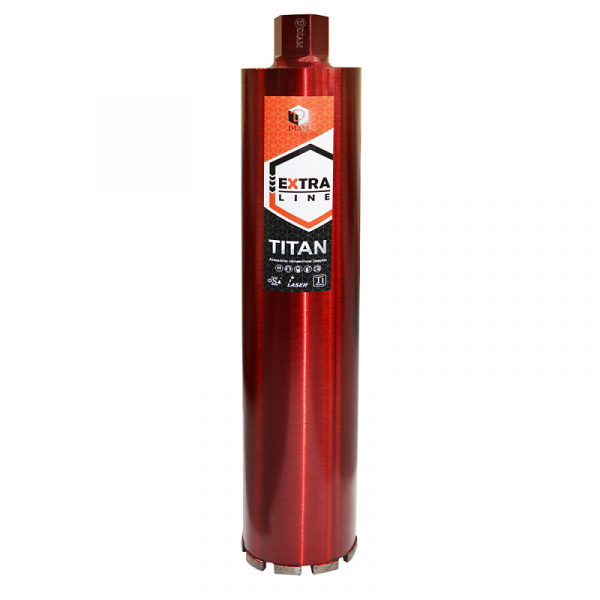 Сверло алмазное сегментное САМС 25x450х1x1,1/4UNC Extra Line Titan DIAM