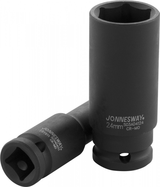 Головка торцевая ударная глубокая 3/4"DR 24 мм S03AD6124 Jonnesway