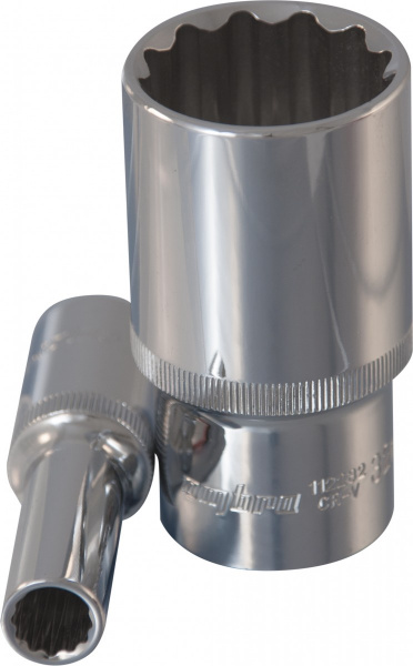 Головка торцевая глубокая 12-гранная 1/2"DR 32 мм 112232 OMBRA