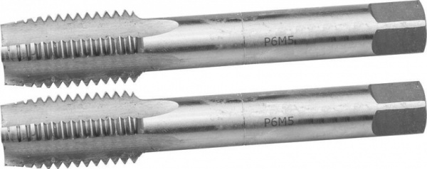 Метчик машинно-ручной Ø M 8 * 0,5 мм комплектный сквозной Р6М5